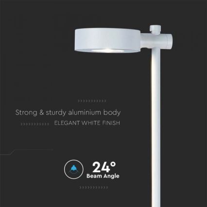 Luminária exterior LED/7W/230V 4000K IP65 branca