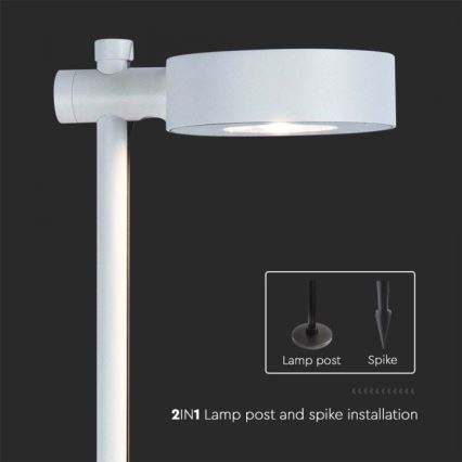 Luminária exterior LED/7W/230V 4000K IP65 branca