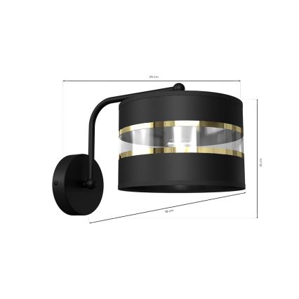 Luminária flexível ULTIMO 1xE27/60W/230V preta