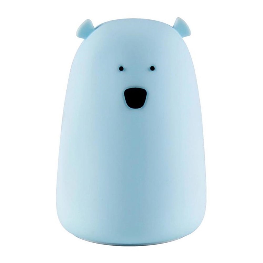 Luminária Infantil de Toque LED RGB URSO LED/0,8W/5V azul
