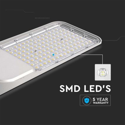 Luminária de Rua LED SAMSUNG CHIP LED/50W/230V 4000K IP65 cinza