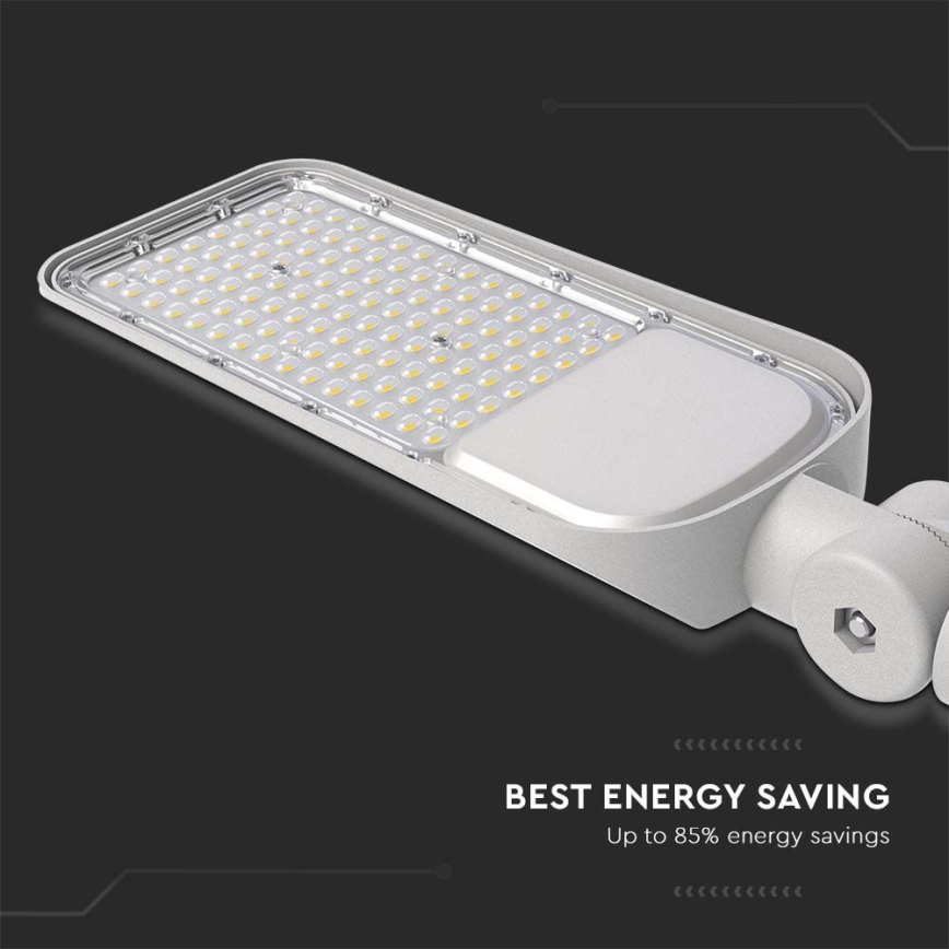 Luminária de Rua LED SAMSUNG CHIP LED/50W/230V 4000K IP65 cinza
