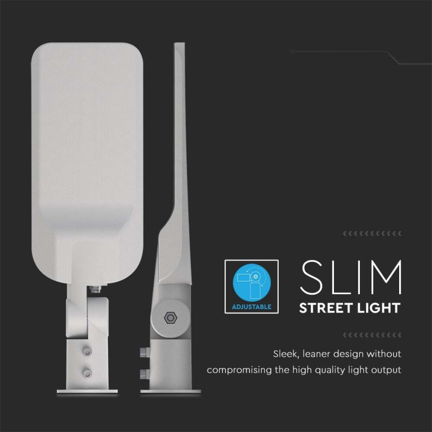 Luminária de Rua LED SAMSUNG CHIP LED/50W/230V 4000K IP65 cinza