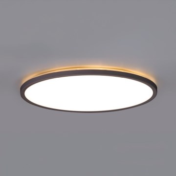 Luminária LED para casa de banho com sensor de movimento e crepúsculo NIVERA LED/32W/230V IP54 3000/4000/6000K diâmetro 42 cm preta + comando à distância
