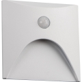 Luminária LED para escadas com sensor de movimento e de crepúsculo EXIN LED/2,5W/230V 3000K IP65 branco quadrado