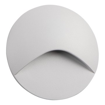 Luminária LED para escadas EXIN LED/2,5W/230V 3000K IP65, branca, redonda