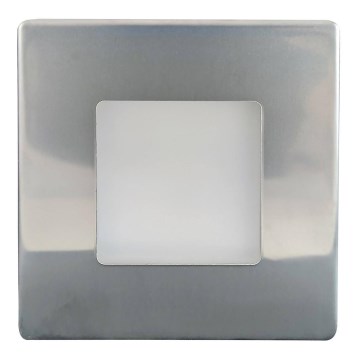 Luminária LED para escadas exteriores DECENTLY LED/2,5W/230V 4000K IP44 cromo brilhante
