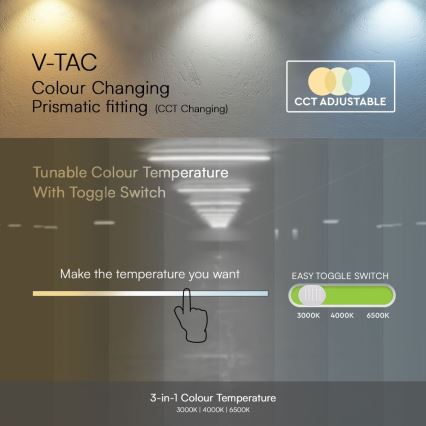 Luminária LED fluorescente LED/50W/230V 3000/4000/6500K 146 cm