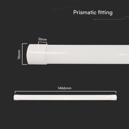 Luminária LED fluorescente LED/50W/230V 3000/4000/6500K 146 cm