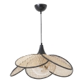 Luminária pendente FUME 1xE27/40W/230V Ø 45 cm preto/bege