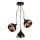 Luminária pendente YILDO 3xE27/40W/230V preta/cobre