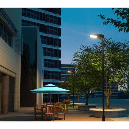 Luminária solar de rua LED dimerizável com sensor STREET LED/30W/9,6V 3000/4000K 6000 mAh IP65 + controlo remoto