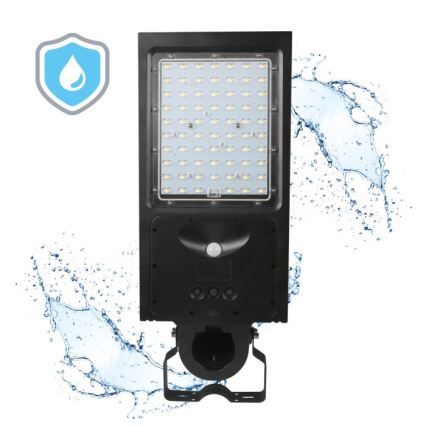 Luminária solar de rua LED dimerizável com sensor STREET LED/30W/9,6V 3000/4000K 6000 mAh IP65 + controlo remoto