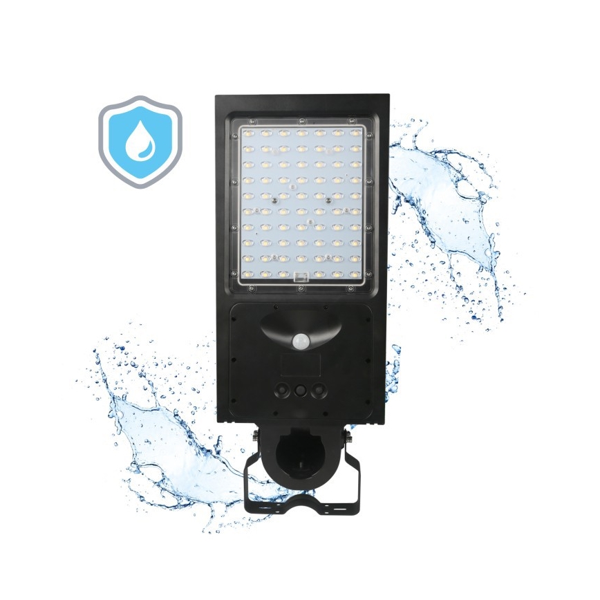 Luminária solar de rua LED dimerizável com sensor STREET LED/30W/9,6V 3000/4000K 6000 mAh IP65 + controlo remoto