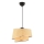 Lustre com cabo BARETTE 1xE27/60W/230V bege/cromado brilhante