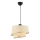 Lustre com cabo BARETTE 1xE27/60W/230V creme/cromado brilhante