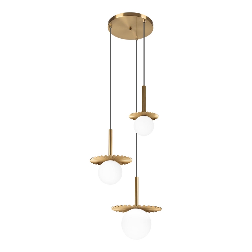 Lustre com cabo CHITA 3xG9/5W/230V dourado