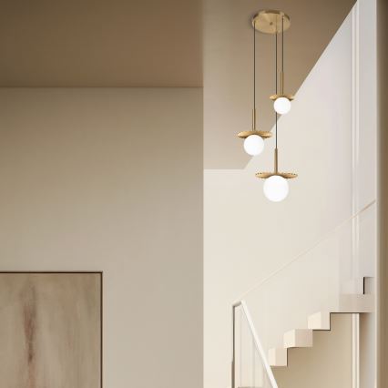 Lustre com cabo CHITA 3xG9/5W/230V dourado