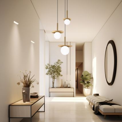 Lustre com cabo CHITA 3xG9/5W/230V dourado