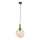 Lustre com cabo CRUMPLED 1xE27/40W/230V bronze/bege