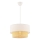 Lustre com cabo ECHO 1xE27/60W/230V creme/bege