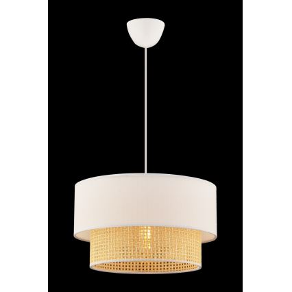 Lustre com cabo ECHO 1xE27/60W/230V creme/bege