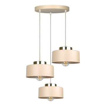 Lustre com cabo IGNIA 3xE27/60W/230V taupe