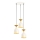Lustre com cabo SIVANI 3xE27/40W/230V branco/cobre