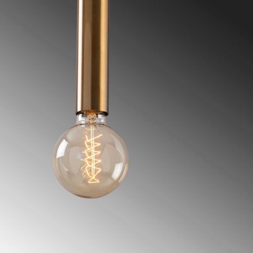 Lustre com cabo TEMPO 5xE27/40W/230V dourado