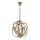 Lustre com corrente IRONBALL 3xE27/40W/230V dourado