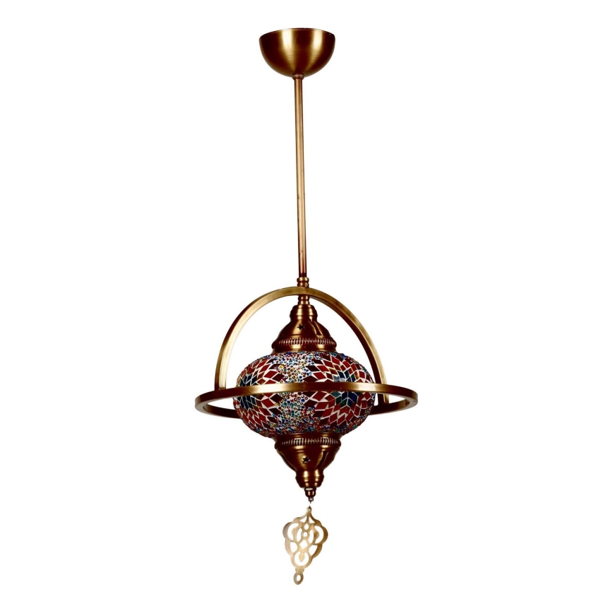 Lustre com haste YENI 1xE27/40W/230V bronze