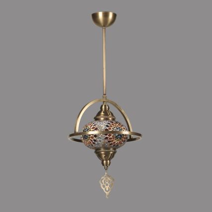 Lustre com haste YENI 1xE27/40W/230V bronze