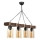 Lustre de corrente JASMIN 4xE27/40W/230V castanho/bege