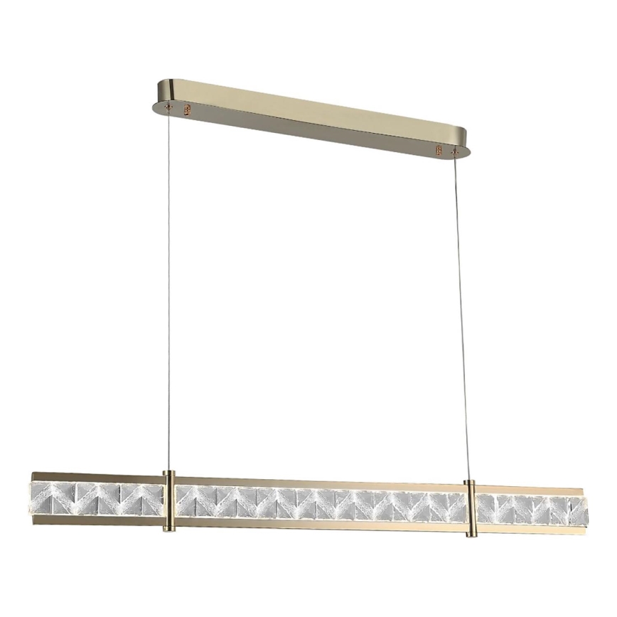 Lustre de cristal LED dimerizável suspenso por cabo ENRIQUE LED/20W//230V 3000-6000K + controlo remoto