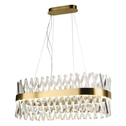 Lustre de cristal LED regulável em cabo LED/90W/230V 3000-6500K + controlo remoto