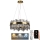 Lustre de cristal LED regulável em cabo LED/80W/230V 3000-6500K + comando à distância
