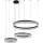 Lustre de cristal LED regulável suspenso por cabo THALIA LED/120W/230V 3000-6000K + comando à distância