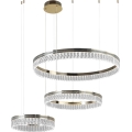 Lustre de cristal LED regulável suspenso por cabo THALIA LED/120W/230V 3000-6000K + controlo remoto