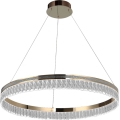 Lustre de cristal LED regulável suspenso por cabo THALIA LED/55W/230V 3000-6000K diâmetro 80 cm + controlo remoto