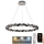 Lustre de cristal regulável num fio LED/55W/230V 3000-6500K cromado brilhante + comando