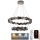 Lustre de cristal regulável num fio LED/65W/230V 3000-6500K cromado brilhante + comando