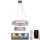 Lustre de cristal regulável num fio LED/65W/230V 3000-6500K cromado brilhante + comando