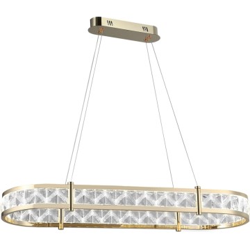 Lustre de cristal regulável suspenso por cabo ENRIQUE LED/50W//230V 3000-6000K + comando à distância