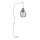 Lustre de ficha BRYLANT 1xE27/60W/230V