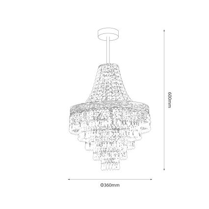 Lustre de haste CORAL 3xE14/40W/230V