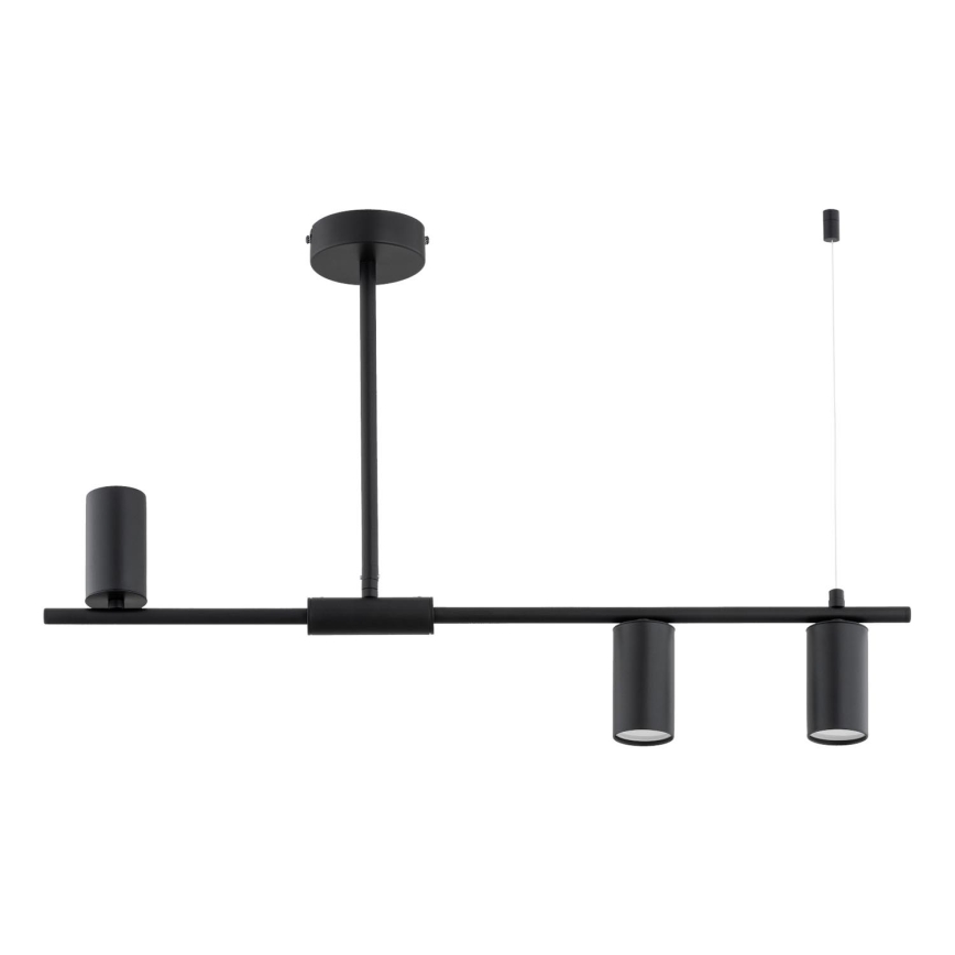 Lustre de haste URANOS 3x GU10/10W/230V, preto