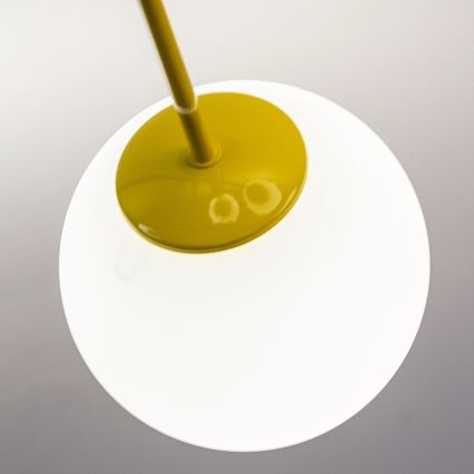 Lustre de montagem direta ao tecto MOON 6xE27/15W/230V turquesa/amarelo/azul