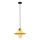 Lustre de pendurar MANAVGAT 1xE27/40W/230V amarelo/castanho