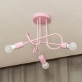 Lustre de tecto aplicado OXFORD 3xE27/15W/230V rosa