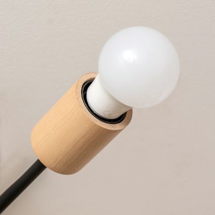 Lustre de tecto CAMBRIDGE, montagem de superfície, 4xE27/15W/230V — acabamento em pinho